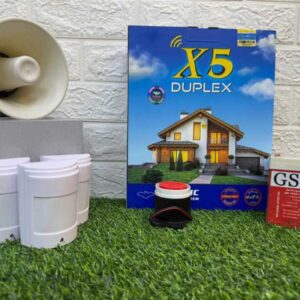 پکیج دزدگیر سیم کارتی ایکس پنج X5 DUPLEX با 3 چشمی پرو و بلندگو کاور فلزی - پک دزدگیر کامل