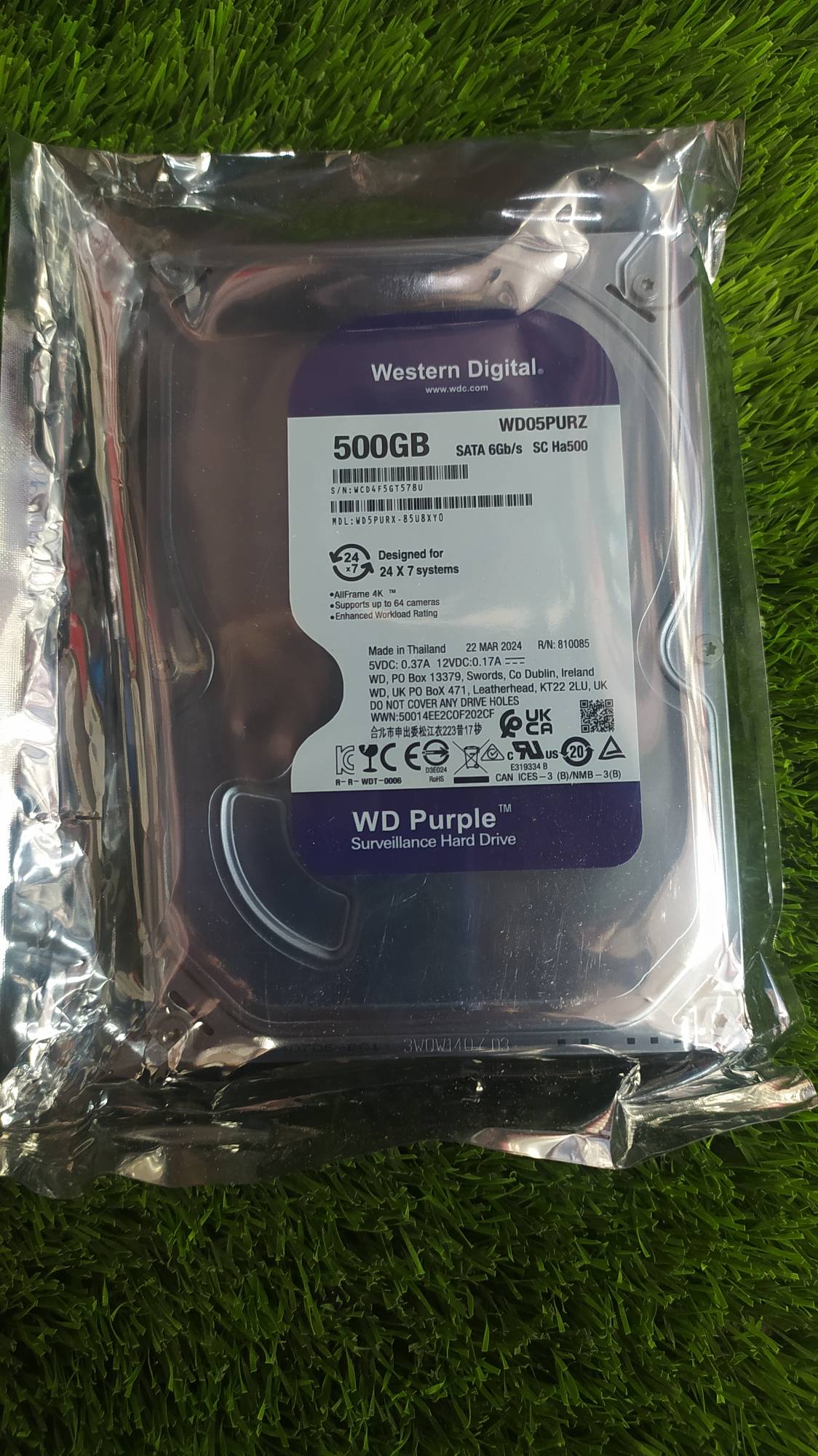 هارد 500 گیگ وستر بنفش با یکسال گارانتی هارد 500 گیگ وستر بنفش با یکسال گارانتی