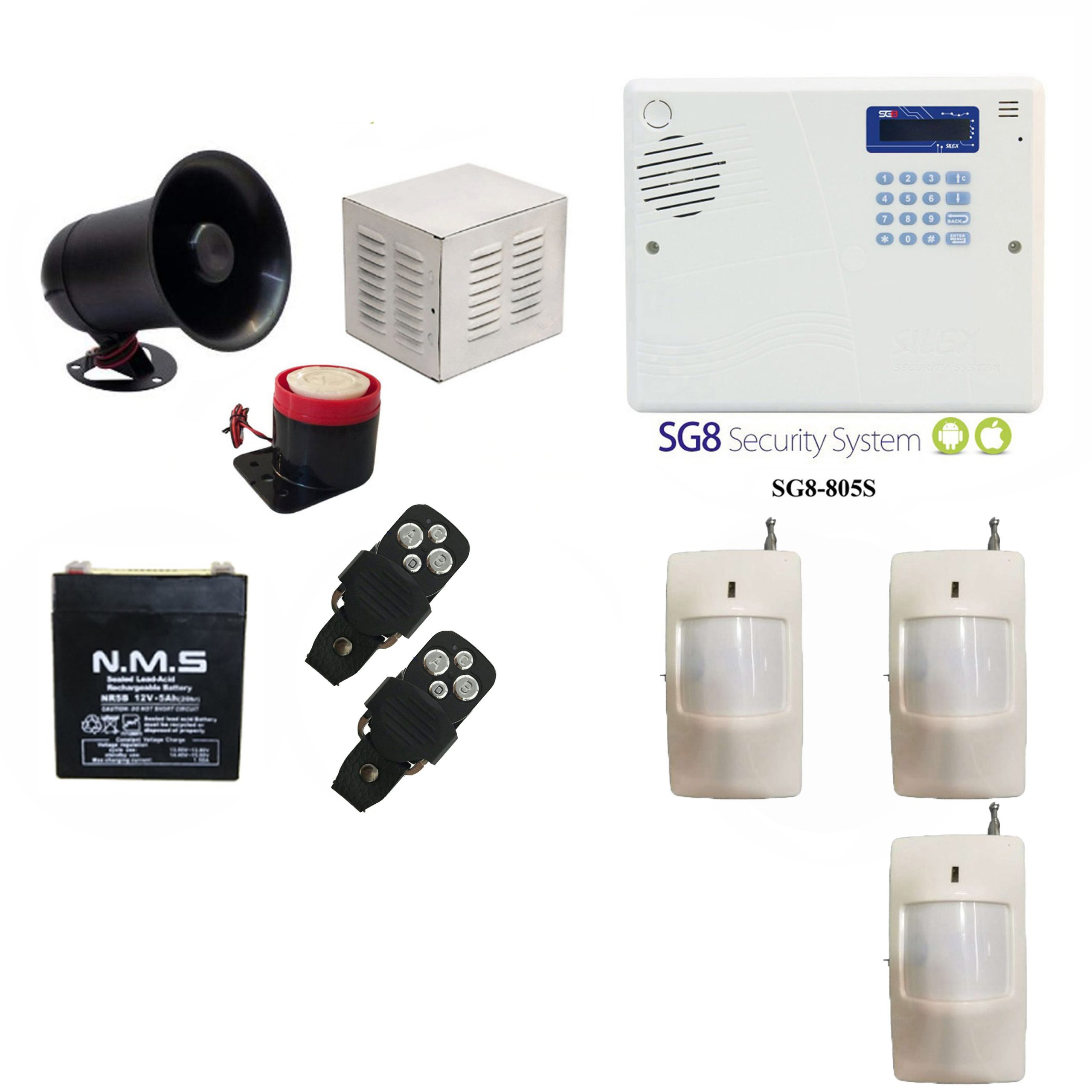 پکیج کامل دزدگیر اماکن مدل SILEX SG 805S سایلکس