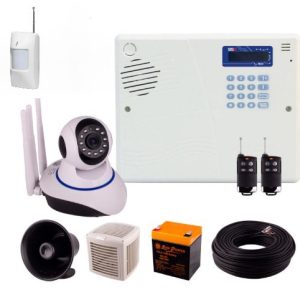 پکیج دزدگیر اماکن سایلکس سیم کارتی (چشمی بیسیم)+ دوربین بیسیم