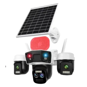 دوربین سیم‌کارتی V380 دو لنز سولار مدل X7 Pro